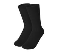 Perfeclan Chaussettes de patinage sur glace, chaussettes de patinage à roulettes en coton, chaussettes de patinage artistique, chaussettes hautes souples pour, Noir