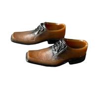 perfeclan Chaussures miniatures à l'échelle 1/6, accessoire de costume décontracté, tenue rétro cosplay pour figurines masculines de 30 cm (12 pouces), Brun