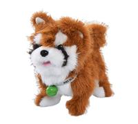 perfeclan Chien en peluche électrique qui marche, animal en peluche éducatif, simulation électronique, animal de compagnie pour filles et garçons, cadeau de, Brun