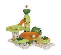 perfeclan Circuit de billes pour enfants, piste de course, jouet éducatif à faire soi-même, jeu de labyrinthe de billes créatif, blocs de construction pour, 38 Pièces
