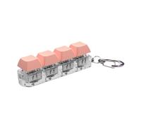 perfeclan Clavier sensoriel à 4 touches, jouet mécanique, porte-clés anti- pour adultes, cadeau, Orange