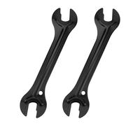 Perfeclan Clé à cône pour moyeu de vélo, clé de vélo, à cône pour pédale de vélo, Outil de démontage et de réparation d'écrou d'essieu de réglage, 2