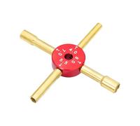 perfeclan Clé hexagonale en croix pour voiture RC, outil de réparation de roue, clé hexagonale compacte, légère et robuste pour démontage d'écrous (échelles