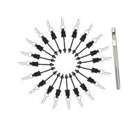 perfeclan Clip coquille de carrosserie Pin de broche 4pcs / 20pcs avec une boucle de base de base en caoutchouc flexible R Type de type Pin pour 1/12 1/14 1/16, 20 Pièces