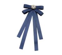 Perfeclan Clip Noix pour Femmes Cravate de Ruban Bijoux DÉCORATION des, Bleu Foncé