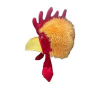 perfeclan Costume de poulet avec chapeau de coq pour les spectacles de Noël, les festivals, les vacances et les jeux de rôle, Jaune Orangé