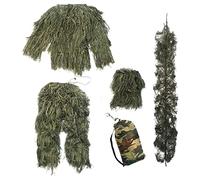 Perfeclan Costume de pour Enfants Ghillie Suit pour Party Wargame Jungle Apparel, Vert 110~140CM
