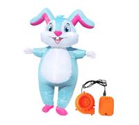 perfeclan Costume gonflable du lapin de Pâques pour adultes mignon combinaison de lapin pour carnaval