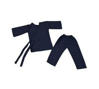 perfeclan Costume taoïste miniature à manches longues et pantalon, accessoires de costume traditionnel pour figurines masculines de 15 cm (6 pouces), échelle