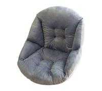 perfeclan Coussin de remplacement pour fauteuil suspendu, panier suspendu, chaise longue, coussin de siège, oreiller, d'assise pour véranda, Gris