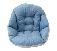 perfeclan Coussin de siège épais et multifonctionnel pour balancelle avec sangle et panier suspendu, idéal pour balcon, intérieur extérieur, Bleu