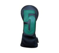 Perfeclan Couvre-tête de Club de Golf en Cuir PU, Protection pour Bois, enveloppe de tête étanche, Manchon de Protection pour, Cadeau d'entraînement, Noir 5