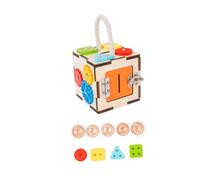 perfeclan Cube d'activités, jouet éducatif pour la petite enfance, portable pour les, centre d'activités, jouet de motricité pour tout-petits et