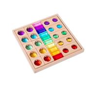 perfeclan Cubes construction en acrylique, jouet empilable coloré pour enfants d'âge préscolaire interactif, jeu d'empilage