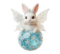 Perfeclan Décoration de Pâques Lapin, Pendentif Lapin Plat en Acrylique 2D à Suspension, Ornement Lapin à Décorer chez Sourire pour Mariage, Plafond, Pendaison