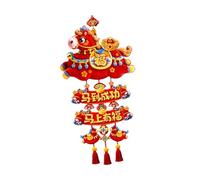 Perfeclan Décoration du Nouvel an Chinois 2026, Pendentif de l'année du Cheval, décoration pour l'entrée de la Maison, Cadeau de Pendaison de, A