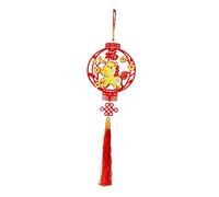 perfeclan Décoration suspendue pour le Nouvel An chinois 2026, Fête du Printemps rouge, décoration traditionnelle de l'Année du Cheval pour les fêtes, le, Fortune