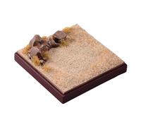 perfeclan Diorama désertique à l'échelle 1:64, socle miniature pour maquette de voiture, présentoir pour figurine de collection, décor de micro-