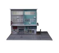 perfeclan Diorama miniature à l'échelle 1/64, modèle de scène avec éclairage, parking de voiture moulé sous pression pour collection de photographies, Style B