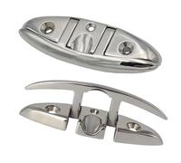 Perfeclan Dost de Bateau Cleat 316 Accessoire de Kayak en Acier Inoxydable Accessoire Pratiques de Rechange qualité Marine pour Pont Taquet d'amarrage Pliable, 6 inch