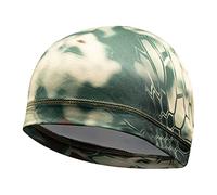 Perfeclan Doublure de Casque Casquettes de crâne Casquettes d'évacuation de Sueur Chapeaux de Course Casquettes de Cyclisme pour Hommes et Femmes, Camouflage Vert