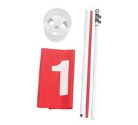 Perfeclan Drapeau de Golf Portable avec Trou et mât pour l'entraînement au Practice et Le Putting Green pour Les Amateurs de Golf, avec Tasse à 3 Trous