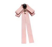 Perfeclan Écharpe Broche Noeud Élégant Accessoire de Mode pour Femmes, Rose