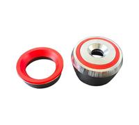 Perfeclan Embout de poignée pour équipement de Fitness, Joint de Rechange pour Tube de Fitness, décoration, Capuchon de Protection pour poignée de Guidon, Anneau Rouge