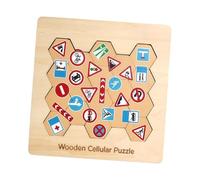 perfeclan en bois pour tout-petits, panneaux de signalisation, cadeau pour garçons et filles, apprentissage du développement de la maternelle, en