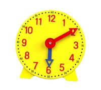 Perfeclan Enseigner l'horloge Compétences de Vie Jeux de Formation Salle de Classe visuelle Lecture Facile Horloge de Table pour Enfants Jouet Activité, 12h