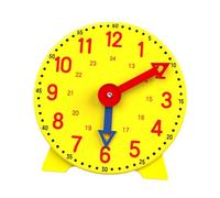 Perfeclan Enseigner l'horloge Compétences de Vie Jeux de Formation Salle de Classe visuelle Lecture Facile Horloge de Table pour Enfants Jouet Activité, 24 Heures