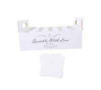 Perfeclan Ensemble de Cônes de Confettis pour Mariage, Boîte élégante pour Décorations, 20 Trous Blanc