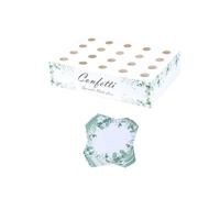 Perfeclan Ensemble de Cônes de Confettis pour Mariage, Boîte élégante pour Décorations, 20 Trous Vert