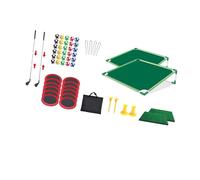 perfeclan Ensemble de golf-pong, jeu d'entraînement au chipping en intérieur ou en extérieur, outil d'entraînement au putting de golf pour les vacances, le, Double étagère