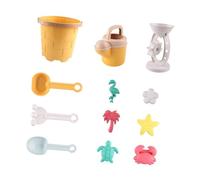 perfeclan Ensemble de jouets de plage pour enfants, seau de sable, jeu de plage extérieur, bac à sable, jouet pour garçons et filles de 3 à 10 ans, enfants en, Jaune