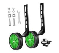perfeclan Ensemble de Roues D'Apprentissage pour Vélo Enfant, Stabilisateurs Ajustables, Tailles Variées, Vert