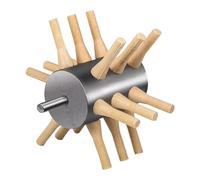 Perfeclan Épilateur Plumeur de Poulet Dispositif Élimination Plumes Acier Inoxydable Doigts Amovibles Fonction Laborieuse Rapide Adapté à L'Élevage Atelier, 18 Doigts Petits