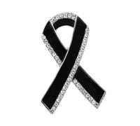 Perfeclan Épingle Ruban commémorative funéraire, Broche Ruban décorative, légère et élégante, pour deuil et Souvenir Lors d'une cérémonie commémorative.