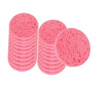 perfeclan Éponges nettoyantes pour le visage : démaquillage en douceur, format portable, soin de beauté pour femmes et filles, nettoie et purifie le visage, Rose 20 Pièces