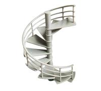 Perfeclan Escalier Miniature au 1/64, échelle de Grenier, Petits Accessoires décoratifs, Plateforme, escalier Miniature pour Maison de poupée.