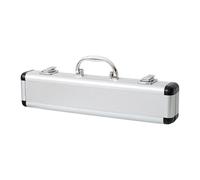 perfeclan Étui de Rangement pour Flûte Portable, Boîtier Étanche Antichoc en Alliage d'Aluminium Verrouillable, Coffre de Transport Léger, Polyvalent et Professionnel à Main, For C Key