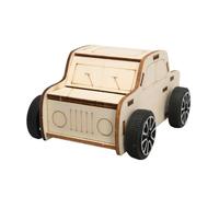 perfeclan Expérience Scientifique Modèle de Voiture Bricolage Jouets En Bois Puzzle En Bois Jouet Tige Jouets Tige Science Jouets 3D Puzzle En Bois pour Les Enf, modèle A