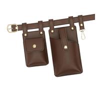 perfeclan Fanny Pack Chic Soft Imperproofing Gifts Multifonctionnel pour Les Femmes Sac de Taille Robuste, Brun Foncé