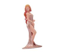 perfeclan Figurine miniature à l'échelle 1:64, représentant une beauté aux longs cheveux, modèle de collection en résine pour jardin féérique ou projet de