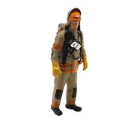 perfeclan Figurines miniatures de pompiers à l'échelle 1:64, collection de modèles réduits pour dioramas et accessoires de photographie, Chapeau Bleu