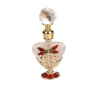 perfeclan Flacon de parfum décoratif Flacons d'échantillons fantaisie Petites bouteilles rechargeables Stockage de voyage Bouteille vide d'huile essentielle en, Rouge