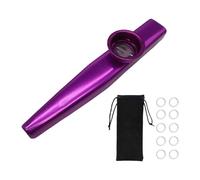 perfeclan Flûte Kazoo pour enfants, embout buccal, accompagnement musical, jouet musical, instrument de musique avec diaphragmes pour la pratique quotidienne, Violet