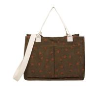 perfeclan fourre-Tout imprimé Fraise, Mignon et décontracté, pour Faire Ses Courses, Brun