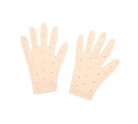 Perfeclan Gants de Patinage Artistique avec Strass pour débutants, Confortables, pour Spectacle, Test, Pratique du Patinage Artistique sur Glace, M Skin Color