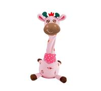 perfeclan Girafe musicale électronique dansante et parlante, jouet d'éveil répétant ce que vous dites, pour les enfants de 1 à 3 ans. Cadeau idéal, Rose